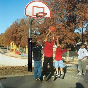 4-1/2″ Heavy Duty Finished Aluminum Fan Playground Basketball System
