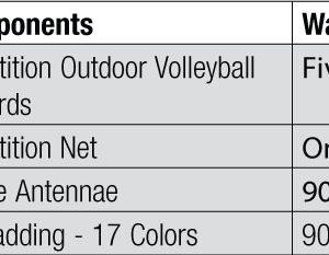28′ Official Beach Volleyball Net