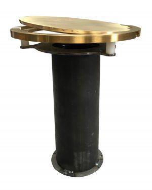 Steel Floor Sockets with Hinged Brass Covers